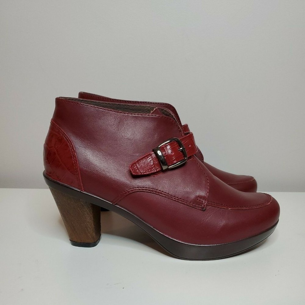 Sanita Red Heeled Boots
